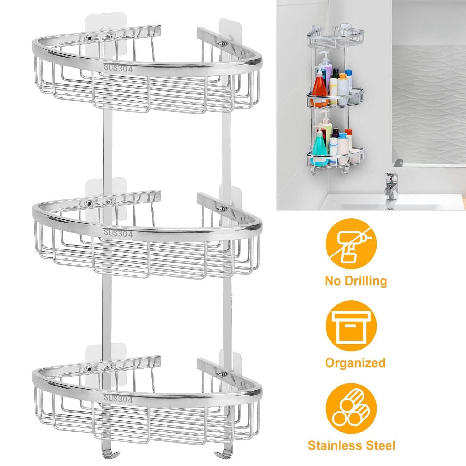 Corner Shower Caddy Shelf