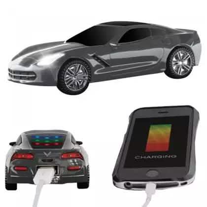 Corvette 5200/6000mAh USB Rechargeable Car Power Bank with Flashlight