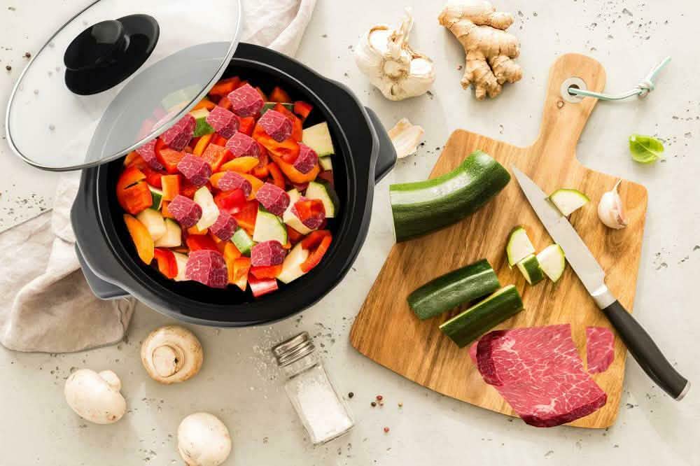 Courant 1.5 Quart Slow Cooker, Stainless Steel