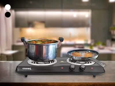 Courant 1700 Watts Electric Double Burner
