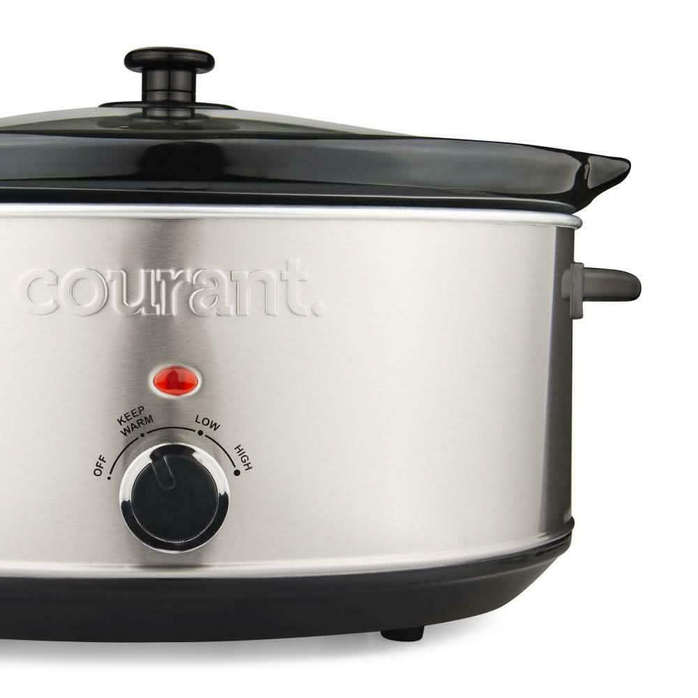 Courant 7.0 Quart Oval Stainless Steel Slow Cooker