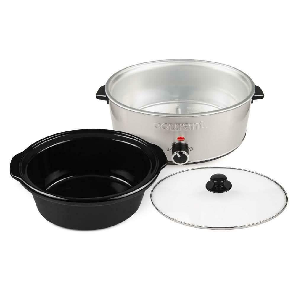 Courant 7.0 Quart Oval Stainless Steel Slow Cooker
