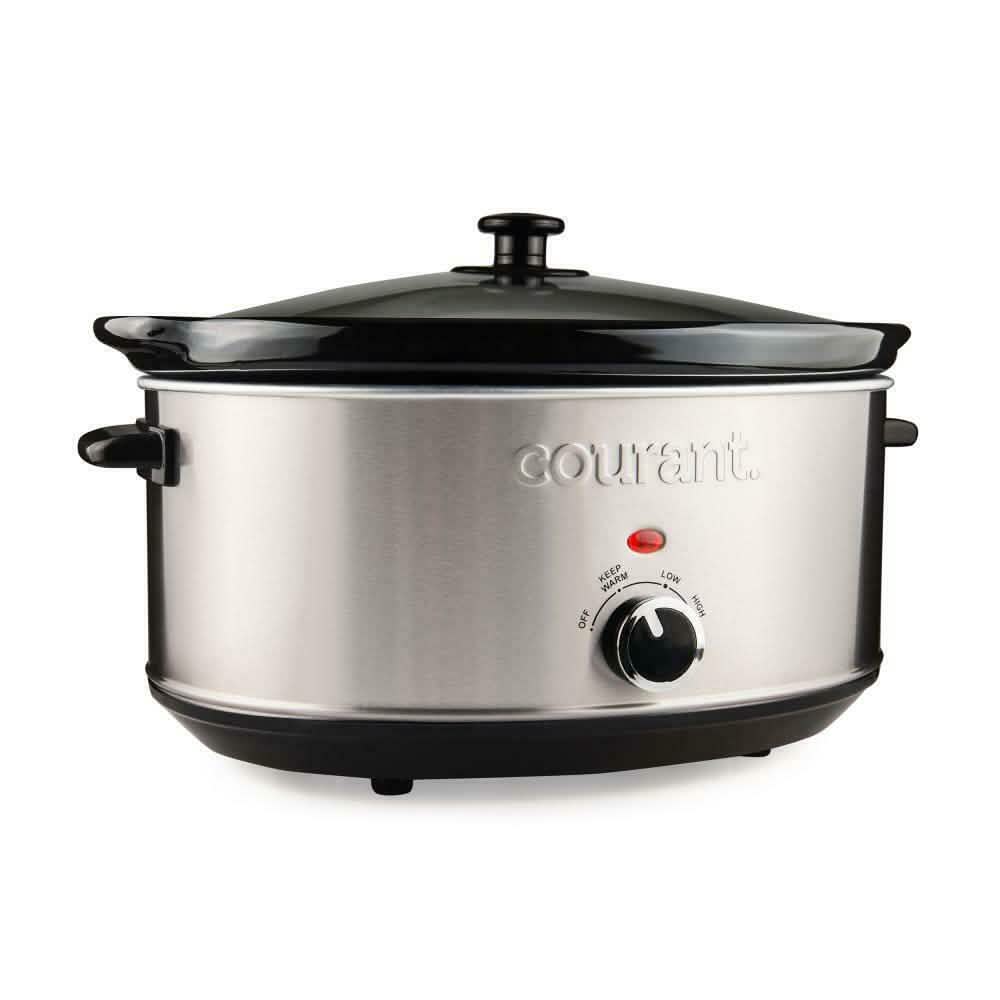 Courant 7.0 Quart Oval Stainless Steel Slow Cooker