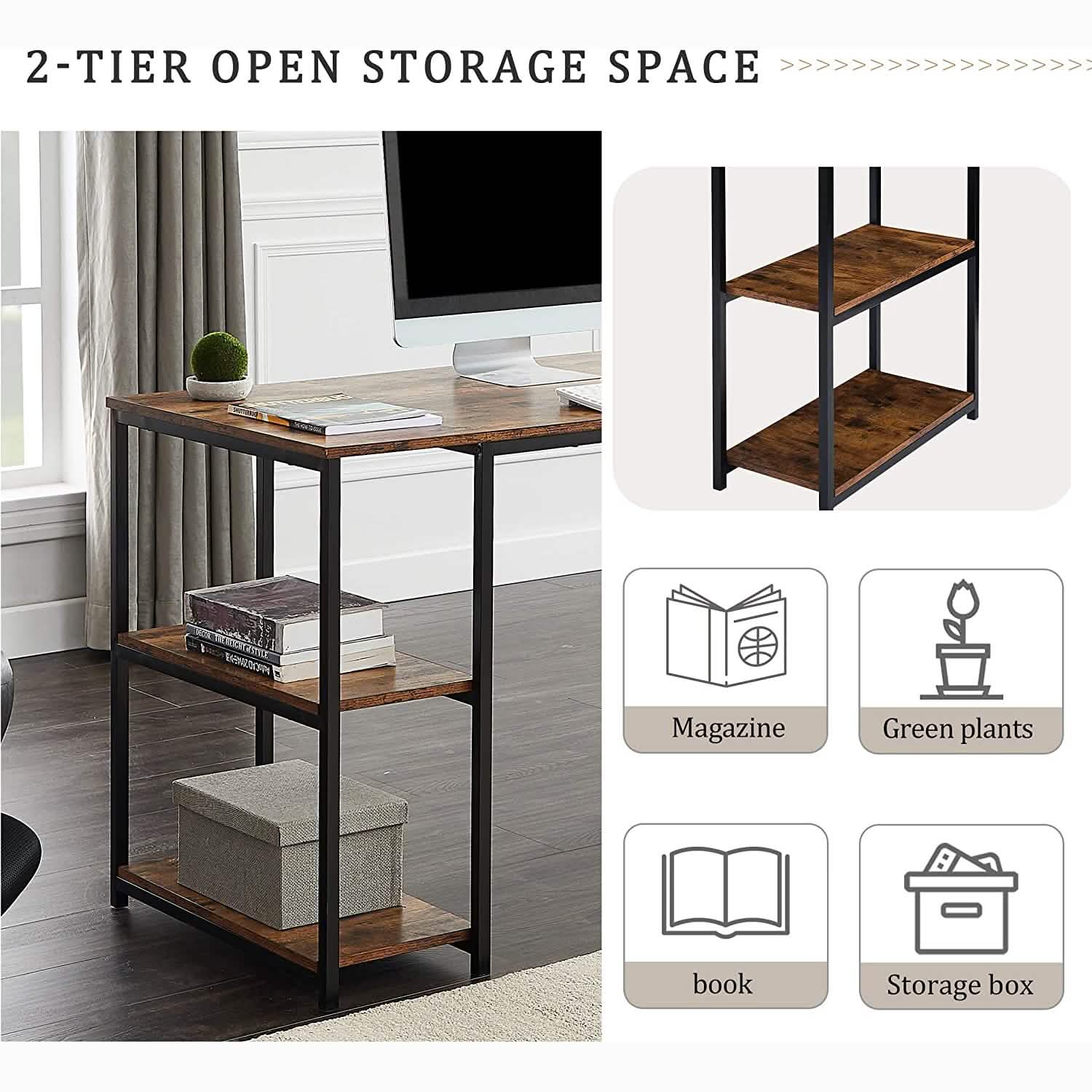 CPU Storage Printer Stand Writing PC Table