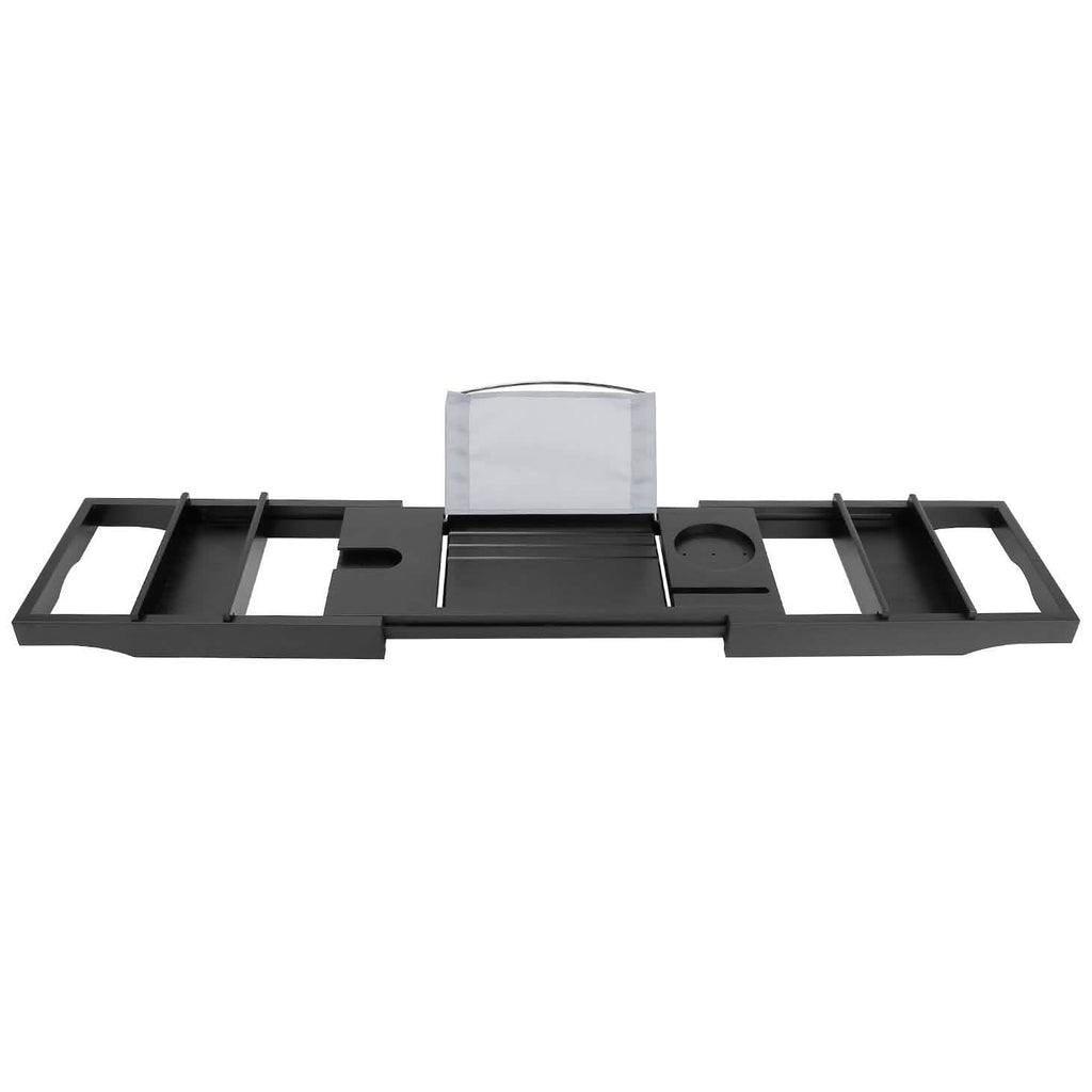 Crafted Bamboo Bath Tray Table Extendable Reading Rack
