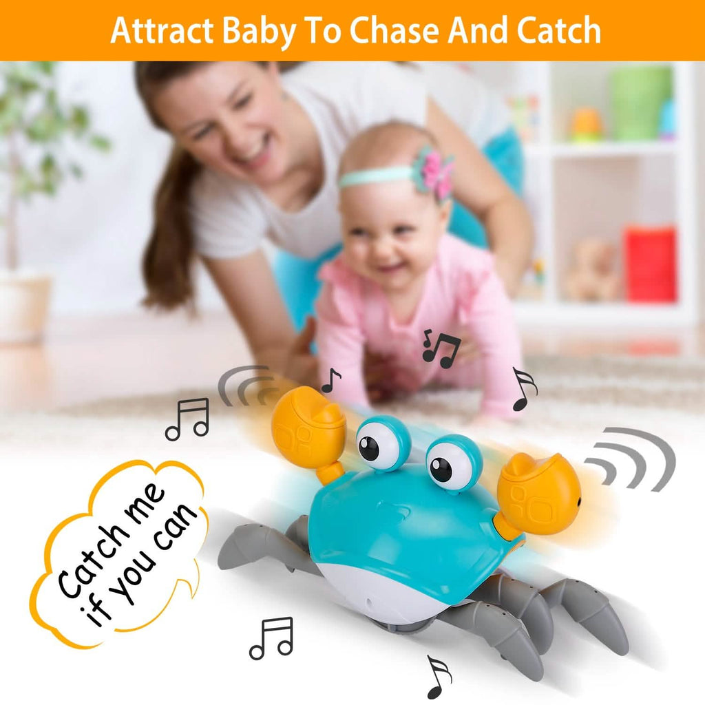 Crawling Crab Baby Toy with Music and LED Light