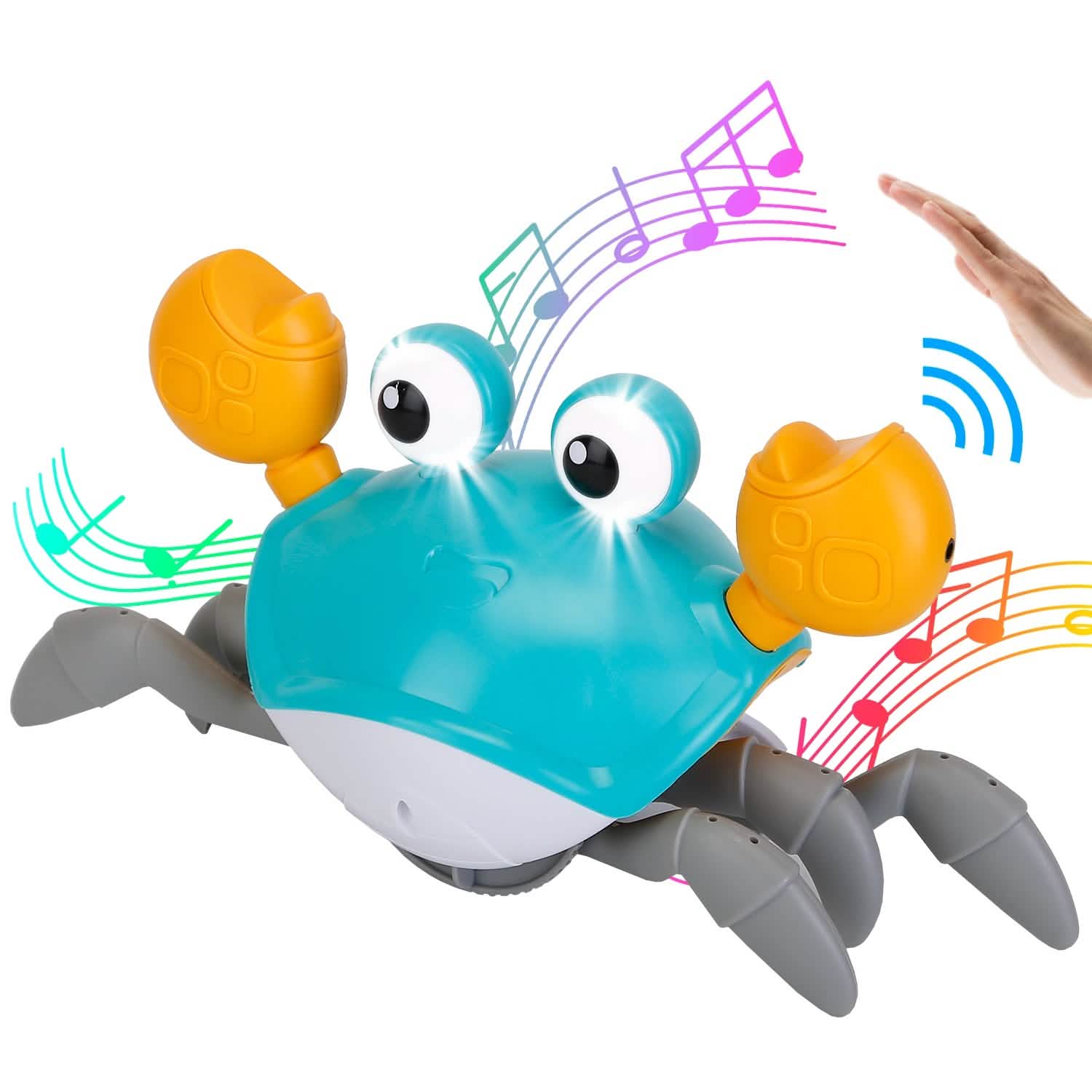 Crawling Crab Baby Toy with Music and LED Light