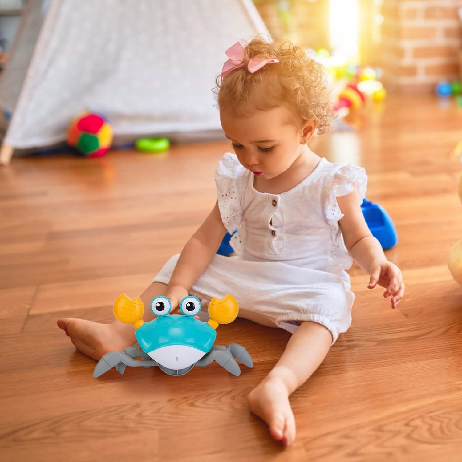 Crawling Crab Baby Toy with Music and LED Light