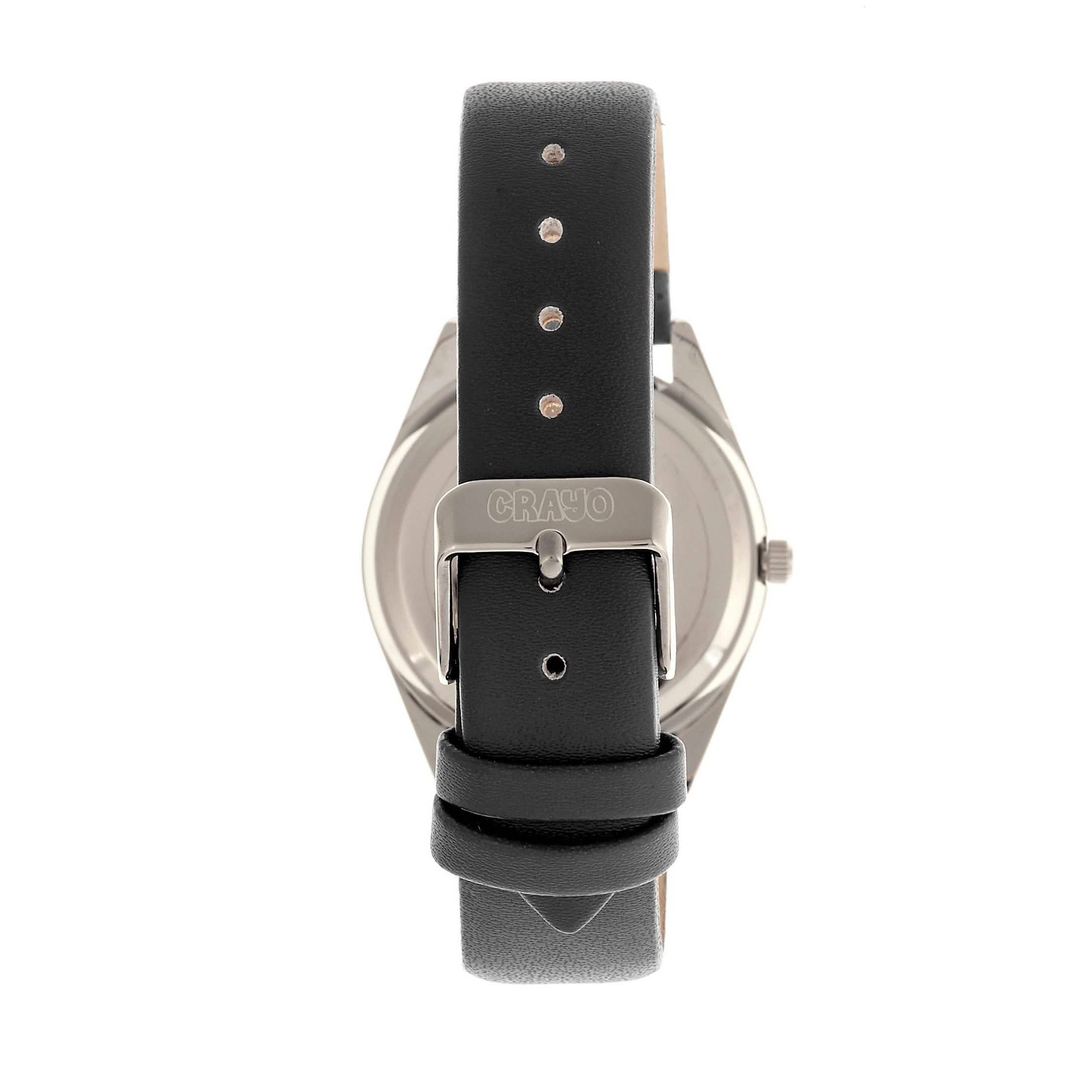 Crayo Graffiti Multicolor Dial Powder Leather Watch