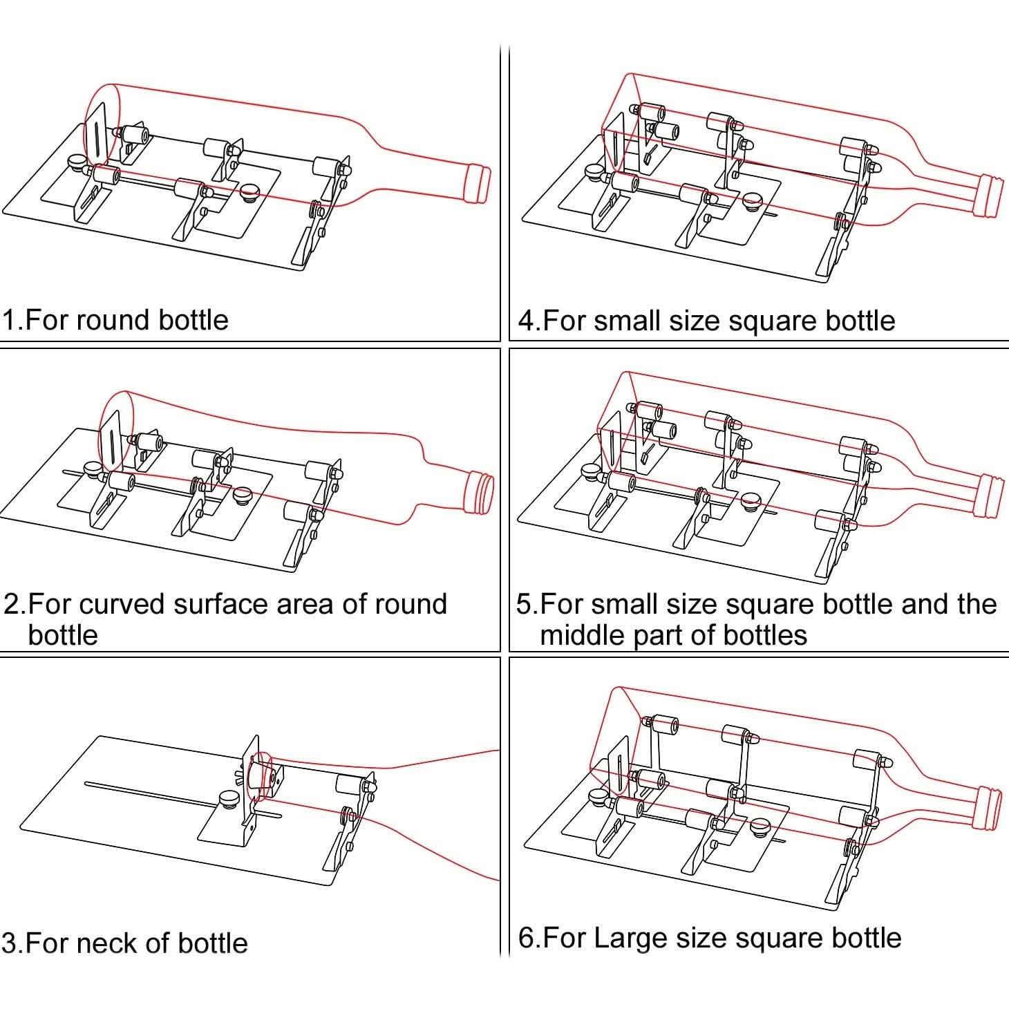 Creative Glass Bottle Cutter Machine for Beer Wine Jar DIY