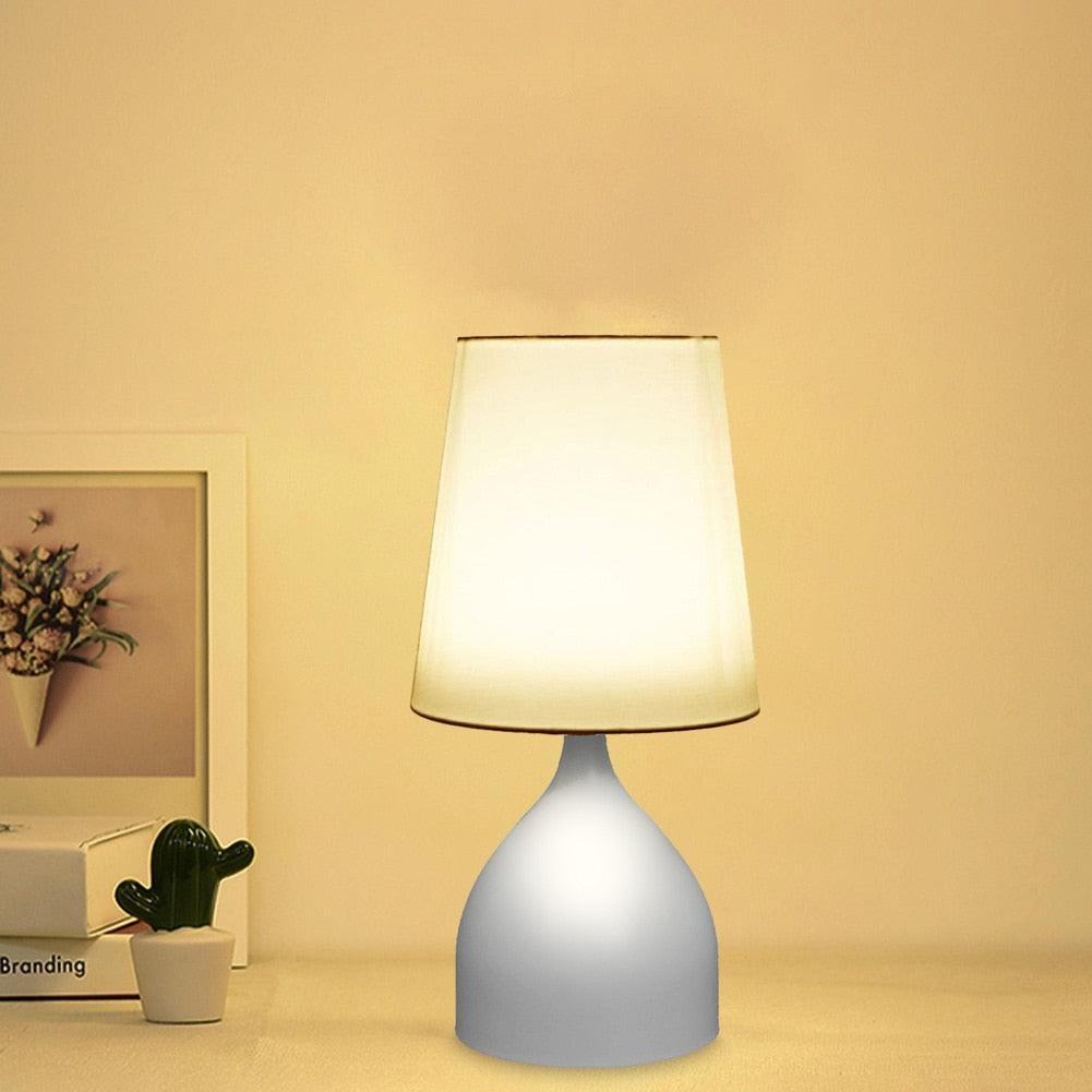 Creative LED Table Lamp Touch Switch Fimmable Bedroom Bedside Living Room Modern Desk Study Night Light Home Decor Decorative Table Lamp Cute Study Lamps for Bedroom Décor