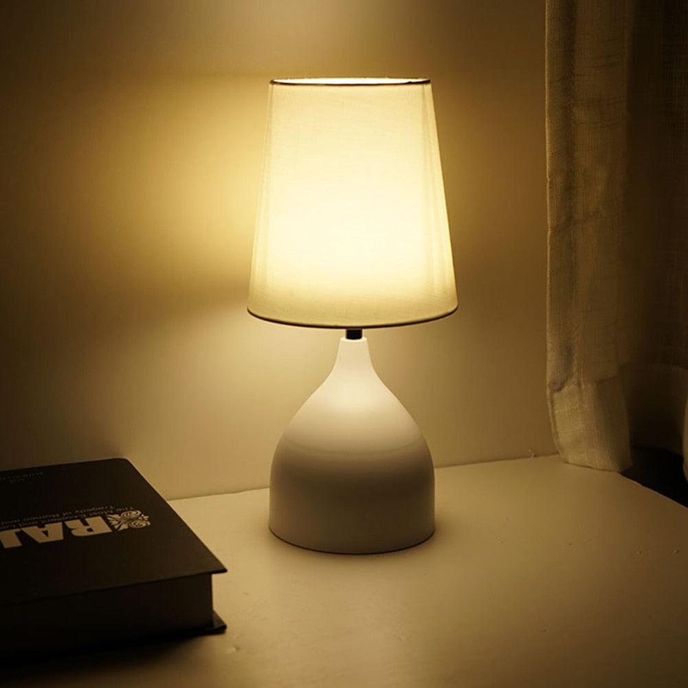 Creative LED Table Lamp Touch Switch Fimmable Bedroom Bedside Living Room Modern Desk Study Night Light Home Decor Decorative Table Lamp Cute Study Lamps for Bedroom Décor