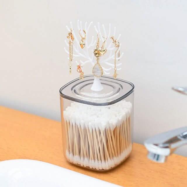 Creative Lovely Home Swab Box Acrylic With Cover