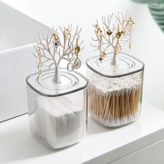 Creative Lovely Home Swab Box Acrylic With Cover