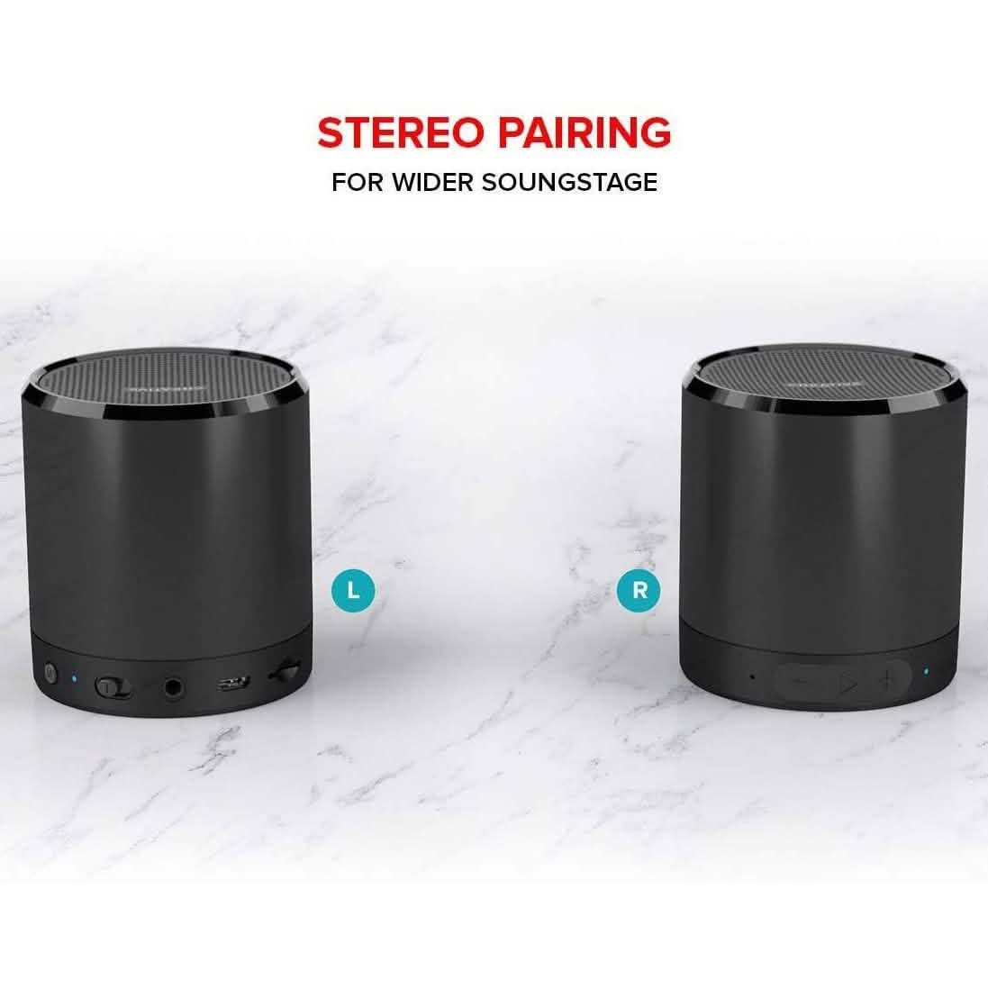 Creative Metallix Portable Mini Speaker - Black (Refurbished)