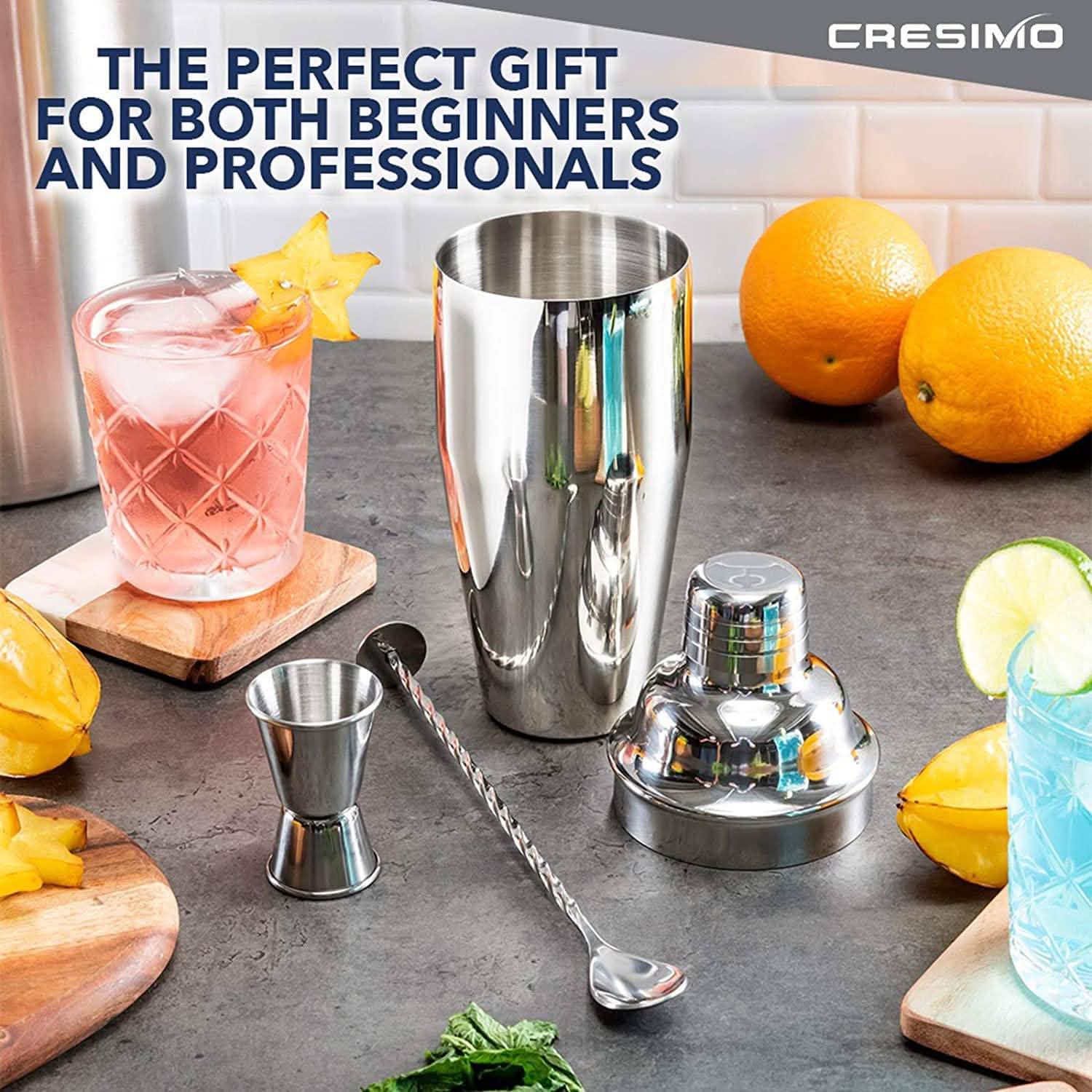 Cresimo 24 Ounce Cocktail Shaker Bar Set
