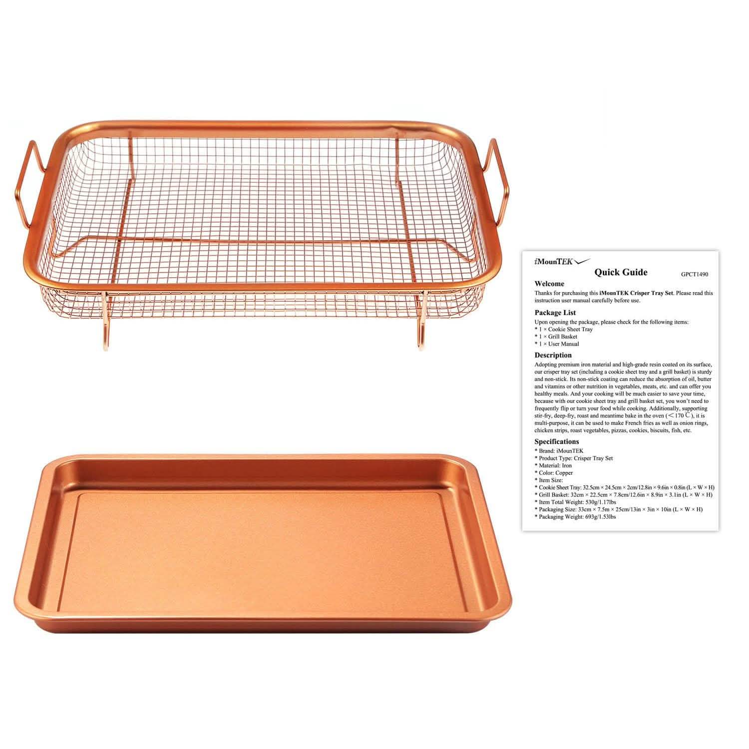 Crispy Tray Set Non Stick Grill Basket