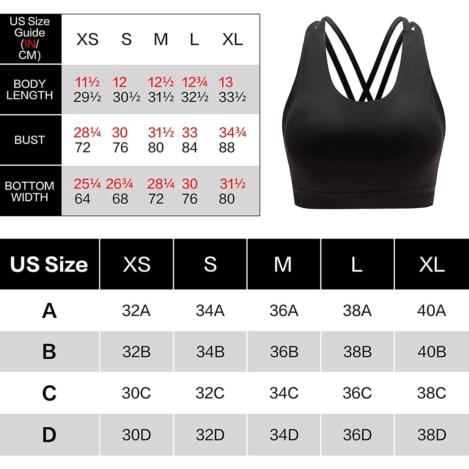 Criss-Cross Back Padded Strappy Sports Bras Medium Support Yoga Bra with Removable Cups