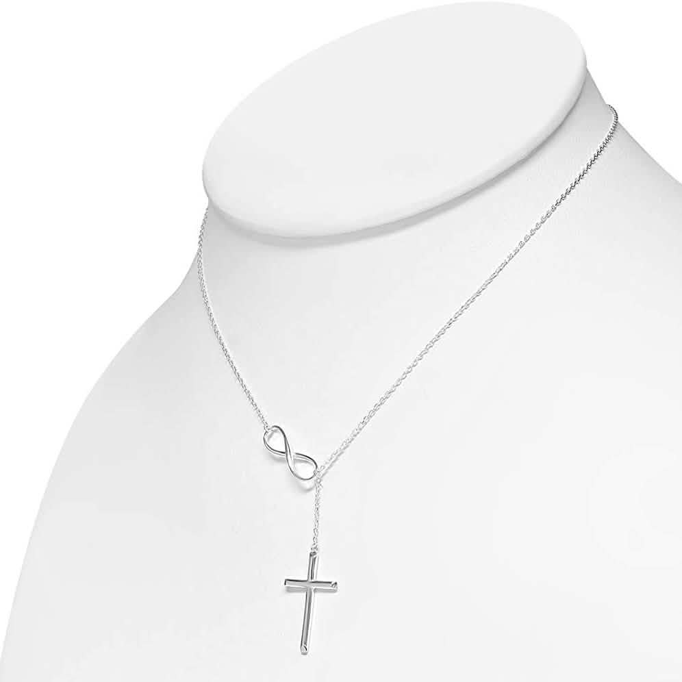 Cross Lariat Necklace