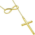 Cross Lariat Necklace