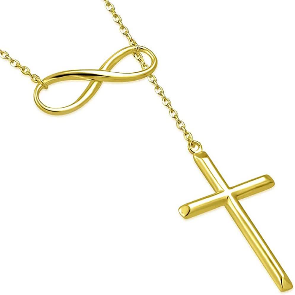 Cross Lariat Necklace