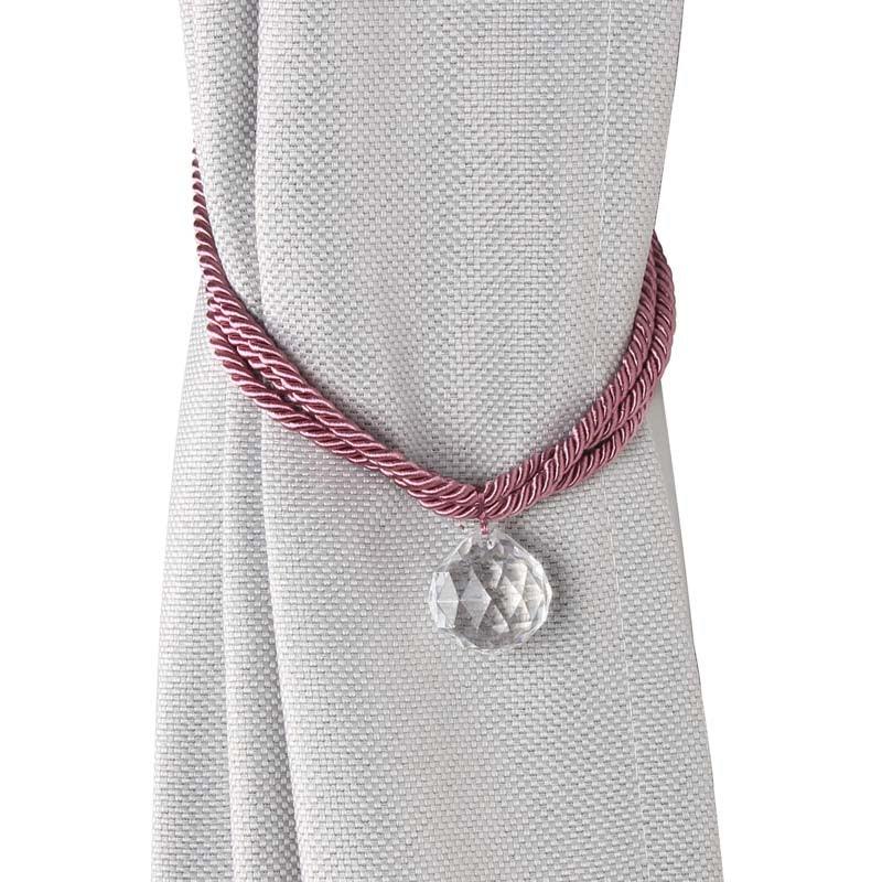 Crystal Bead Curtain Tieback Bling Diamond Bandage Rope Accessories Curtains Holder Buckle Tie Home Decorative Tieback Flower Curtain Clips Buckle with Stretchy Wire Rope For Home Office Decoration