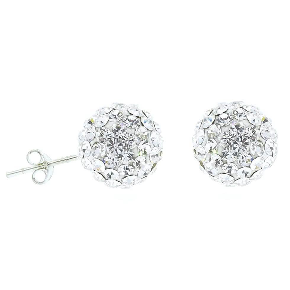 Crystal Heart Necklace and Stud Set