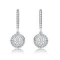 Cubic Zirconia Leverback Earrings