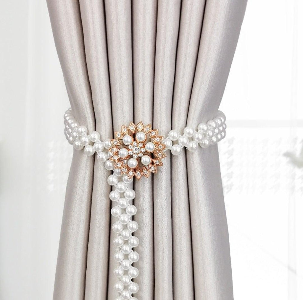 Curtain Tieback High Quality Elastic Holder Hook Buckle Clip Pretty And Fashion Polyester Decorative Home Accessories Modern Simple Style Curtain Tie Backs
