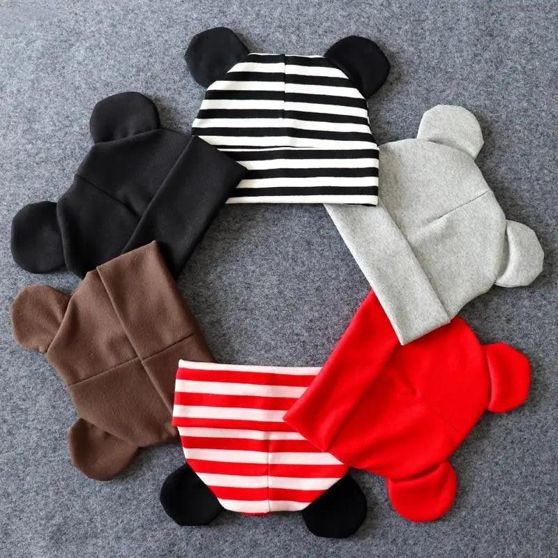 Cute Baby 0-12M Hat With Ears Casual Style Kids Autumn Winter Hat Classic  Boys And Girls Beanie