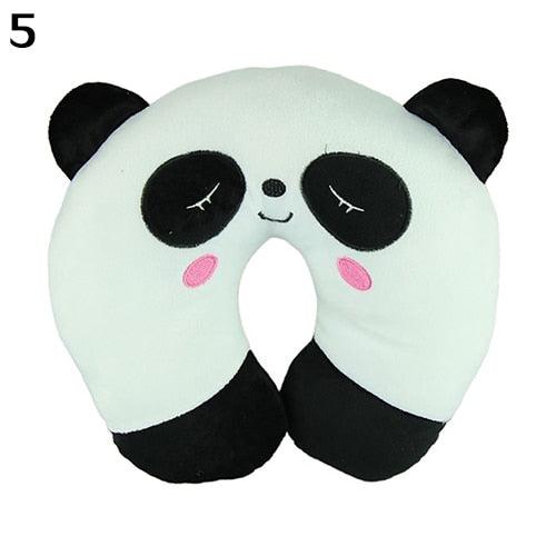 Cute Cartoon Animals U Shaped Pillow Toddler Neck Pillow Travel Car Neck Rest Pillow Support Head Rest Cushion Panda Cat Bear Rabbit Pig Kids Travel Pillow Toddler Neck Pillow U-Shaped Animal Kids Neck Pillow With 3D Embroidery For Airplane
