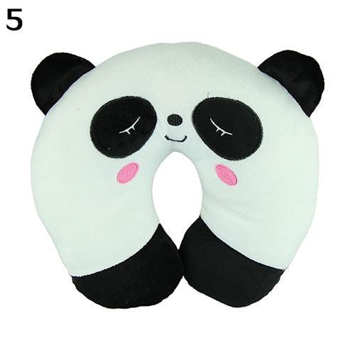 Cute Cartoon Animals U Shaped Pillow Travel Car Neck Rest Pillow Support Head Rest Cushion Panda Cat Bear Rabbit Pig Multi-Color Cartoon U Shaped Neck Pillow Comfortable Travel Pillow Inflatable Pillow Neck Pillow Lightweight Soft Pillows