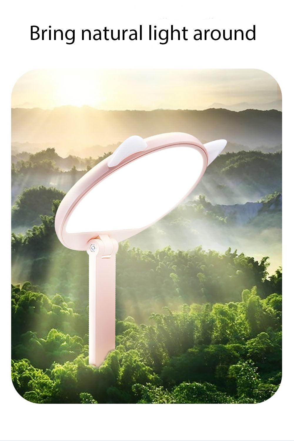 Cute Cat LED Table Lamp Children Study Eye Protection Desk Lamp 3600/6400mAh Long Battery Life Smart Bedroom Night Lamp Decorative Table Lamp Cute Study Lamps for Bedroom Décor