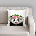 Cute Decorative Pillow Case Cover Grey Rabbit Isolated On A White Background Bunny Tail Back Soft Linen Pillow Case For Decorative Bedroom Case Cushion Covers Home Throw Pillows Flower Pillow Case Rabbit Sofa Animal Cushion Cover 45X45CM