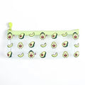 Cute Fruit Theme Pencil Case Unique Design Avocado Pattern Transparent Pencil Pouch School Pencil Bag For Students