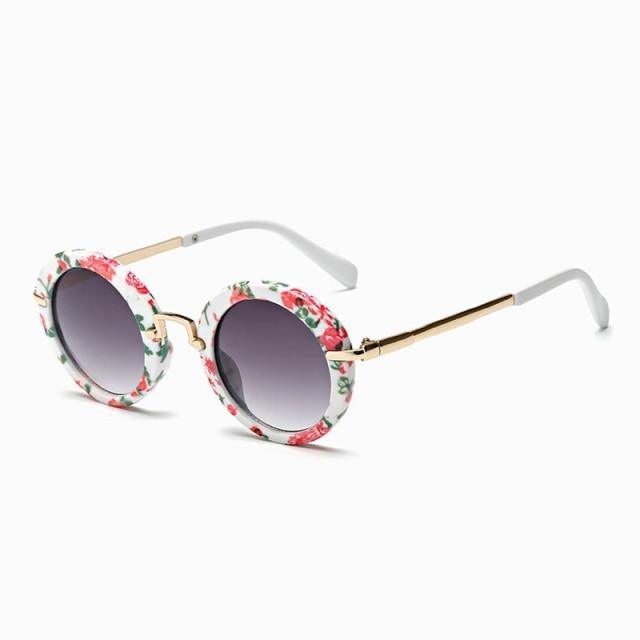 Cute Round Polarized Sunglasses for Kids Girls Boys UV400 Protection Fashionable &  Children's Sunglasses New Cute Baby Round Frame & Colorful Sunshade Mirror For Kids