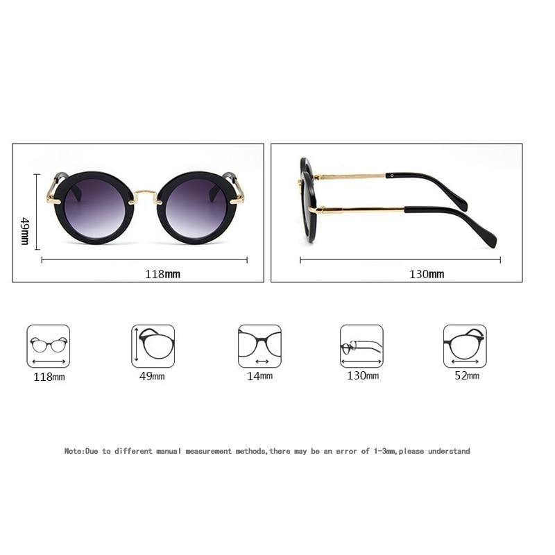 Cute Round Polarized Sunglasses for Kids Girls Boys UV400 Protection Fashionable &  Children's Sunglasses New Cute Baby Round Frame & Colorful Sunshade Mirror For Kids