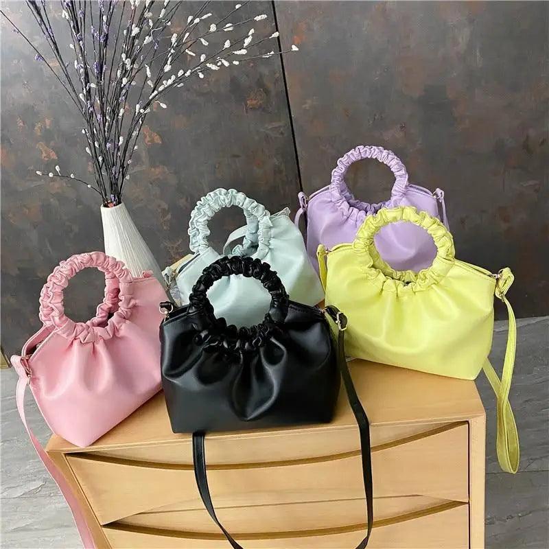 Cute Small Women's Leather Clutches Vintage Style Shoulder Messenger Bags , Handbag And Purses For Women