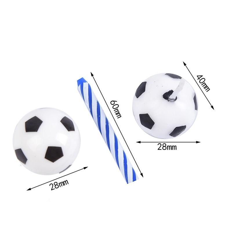 Cute Soccer Ball Football Candles For Birthday Party Kid Football Cake Candles Birthday Candles Soccer Candles Cupcake Toppers Cake Decorating Supplies Decor Wedding Garden Decoration Party Cake