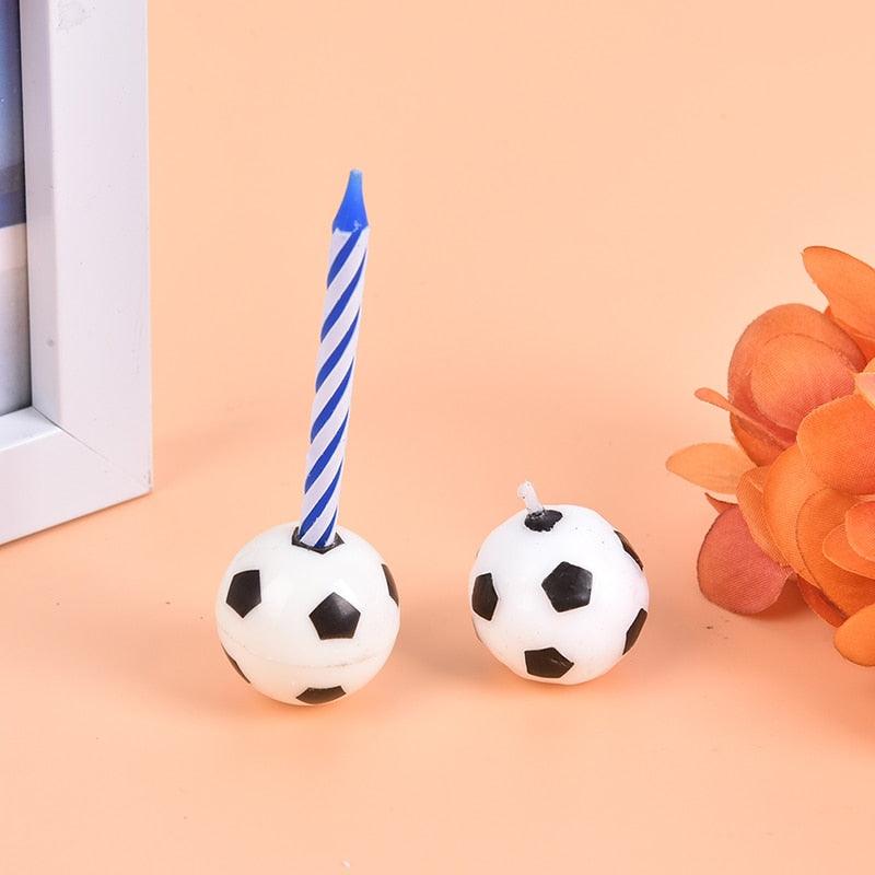 Cute Soccer Ball Football Candles For Birthday Party Kid Football Cake Candles Birthday Candles Soccer Candles Cupcake Toppers Cake Decorating Supplies Decor Wedding Garden Decoration Party Cake