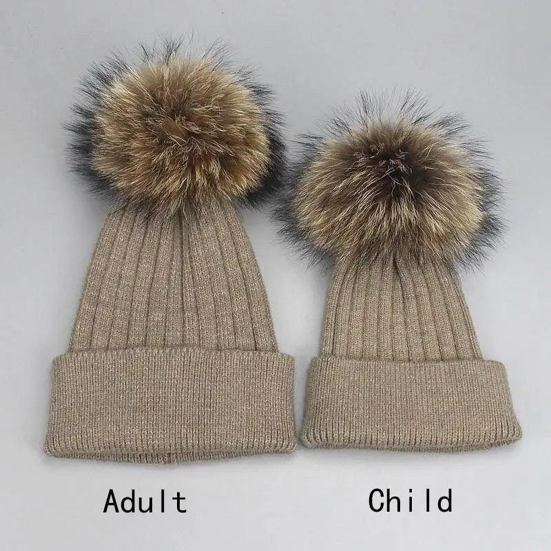 Cute Winter Warm Comfortable Cap Detachable Pom Pom Autumn Super Soft Fashionable Caps For Adults And Kids