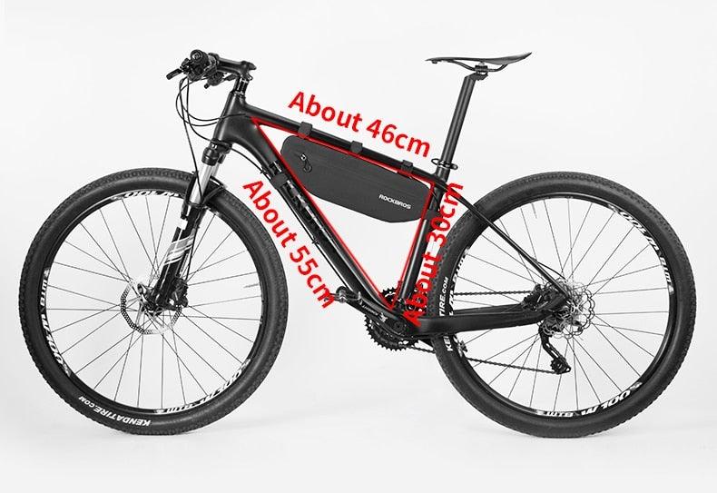 Cycling Bicycle Bags Top Tube Front Frame Bag Waterproof Road  Dirt-resistant Bike Accessories Bags  Bike Frame Bag Waterproof Bike Elegant Design Bag Bicycle Under Top Tube Bag Corner Pouch Storage Bag For Cycling Accessories