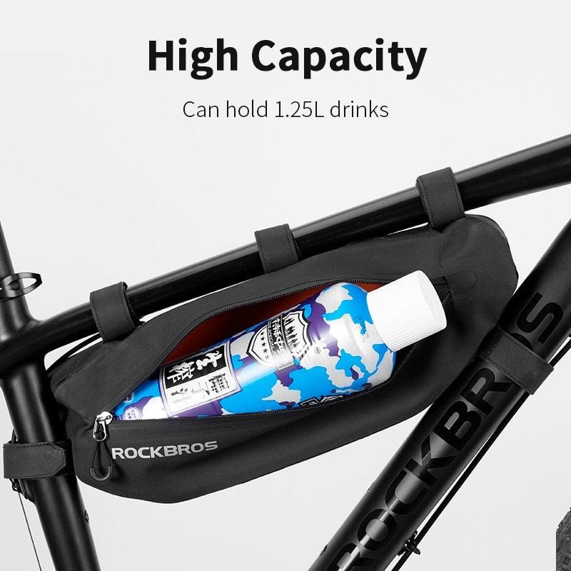 Cycling Bicycle Bags Top Tube Front Frame Bag Waterproof Road  Dirt-resistant Bike Accessories Bags  Bike Frame Bag Waterproof Bike Elegant Design Bag Bicycle Under Top Tube Bag Corner Pouch Storage Bag For Cycling Accessories