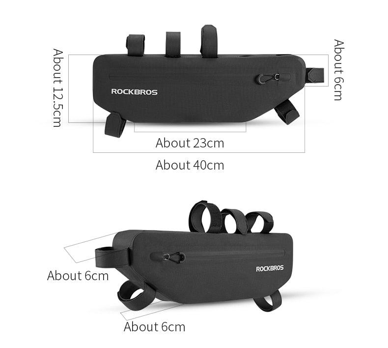 Cycling Bicycle Bags Top Tube Front Frame Bag Waterproof Road  Dirt-resistant Bike Accessories Bags  Bike Frame Bag Waterproof Bike Elegant Design Bag Bicycle Under Top Tube Bag Corner Pouch Storage Bag For Cycling Accessories