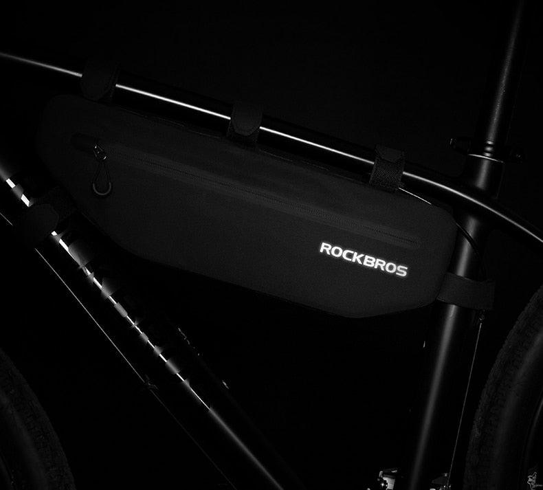 Cycling Bicycle Bags Top Tube Front Frame Bag Waterproof Road  Dirt-resistant Bike Accessories Bags  Bike Frame Bag Waterproof Bike Elegant Design Bag Bicycle Under Top Tube Bag Corner Pouch Storage Bag For Cycling Accessories