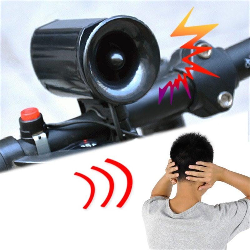 Cycling Bike Road Bicycle Loud Electronic Horn Bell Ring Alarm 6 Sounds Siren Bike Horn Electric Bicycle Bell Bike Horn Super Loud Bicycle Electronic Bell Handlebar Ring Alarm Bell Bicycle Horn For Mountain Road Bikes