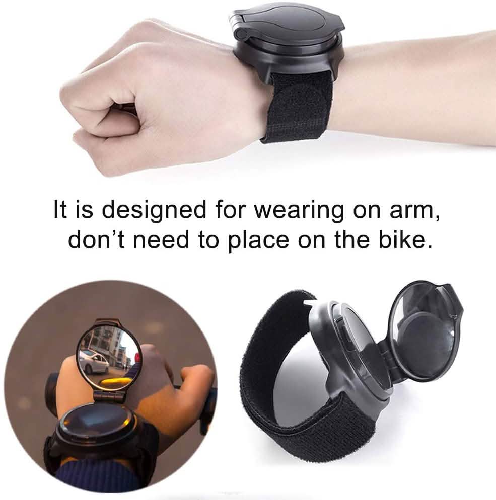 Cycling Wrist Band Rear View Mirror