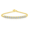 CZ Bar Curb Bracelet