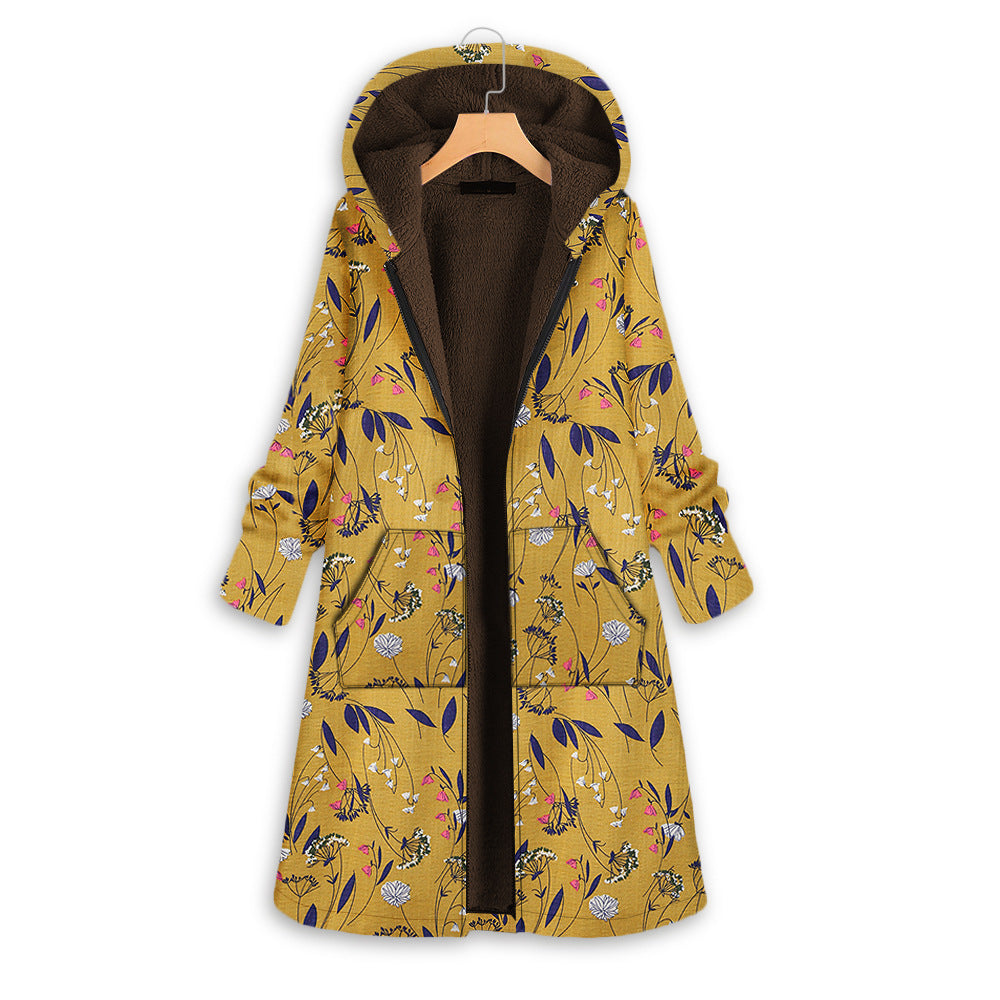 Printed Cotton Clothing Plus Velvet Thickening