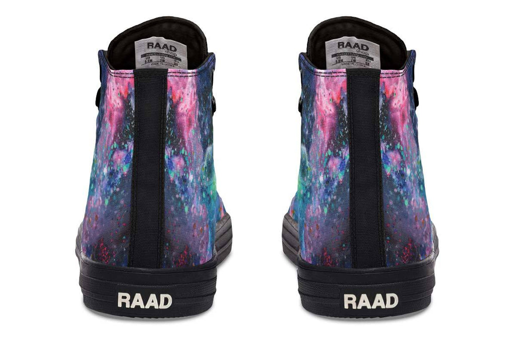 Printed Couple High Top Canvas Shoes
